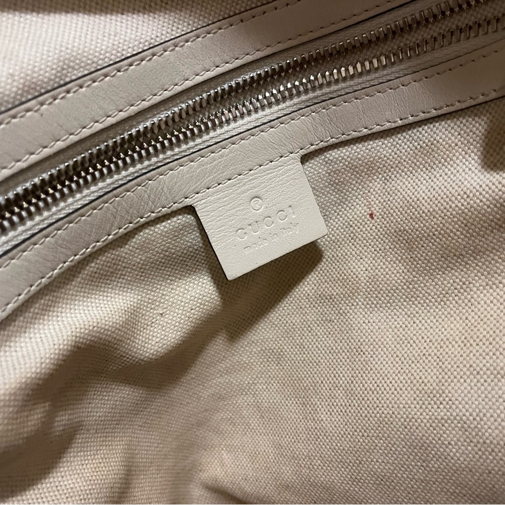 Gucci Ivory Embossed Backpack - Picture 9 of 16